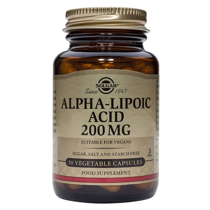 Solgar Alpha Lipoic Acid 200mg 50 Capsules