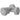 2 x 6 kg dumbbell set, hexagonal design, floor-friendly, non-slip, gray