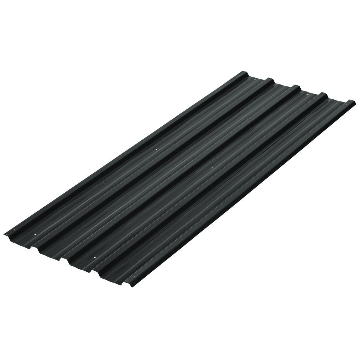 Outsunny 12 Stück Trapezblech 129x45cm 7m² Verzinkt Dachblech 0,25 mm Wetterfest Profilblech Dunkelgrau
