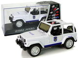 LEAN Toys Off-Road-Polizeiauto Weiß – Produktabbildung 2