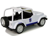 LEAN Toys Off-Road-Polizeiauto Weiß – Produktabbildung 5