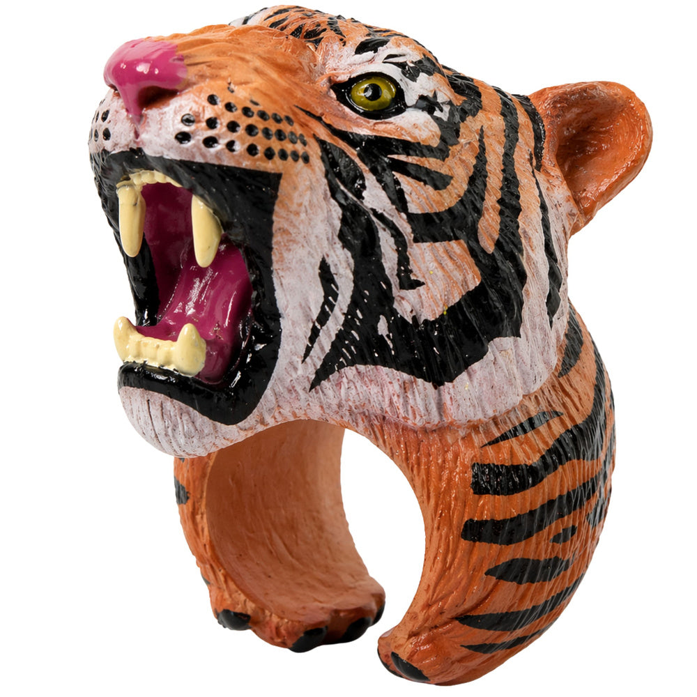LEAN TOYS Ring on Hand Educational Animals Bengalischer Tiger – Produktabbildung 2
