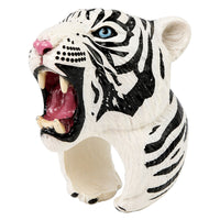 Hand Puppet Educational Animals Tiger White (2)