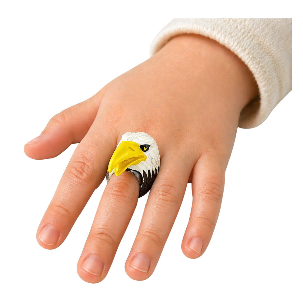 LEAN TOYS Ring on Hand Educational Animals Eagle – Produktabbildung 3