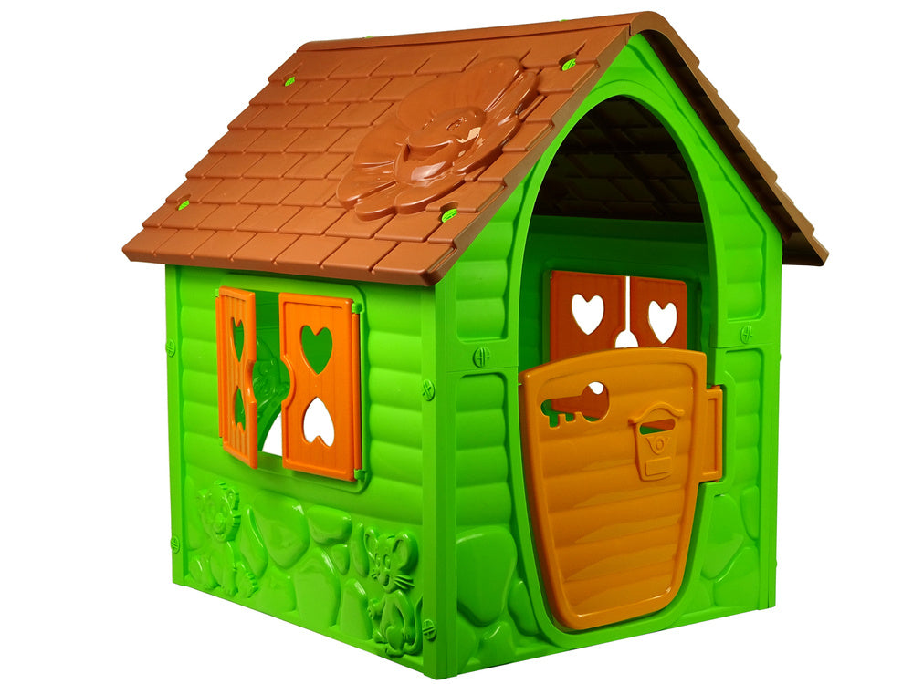 Dorex Gartenspielhaus für Kinder 456 Grün
