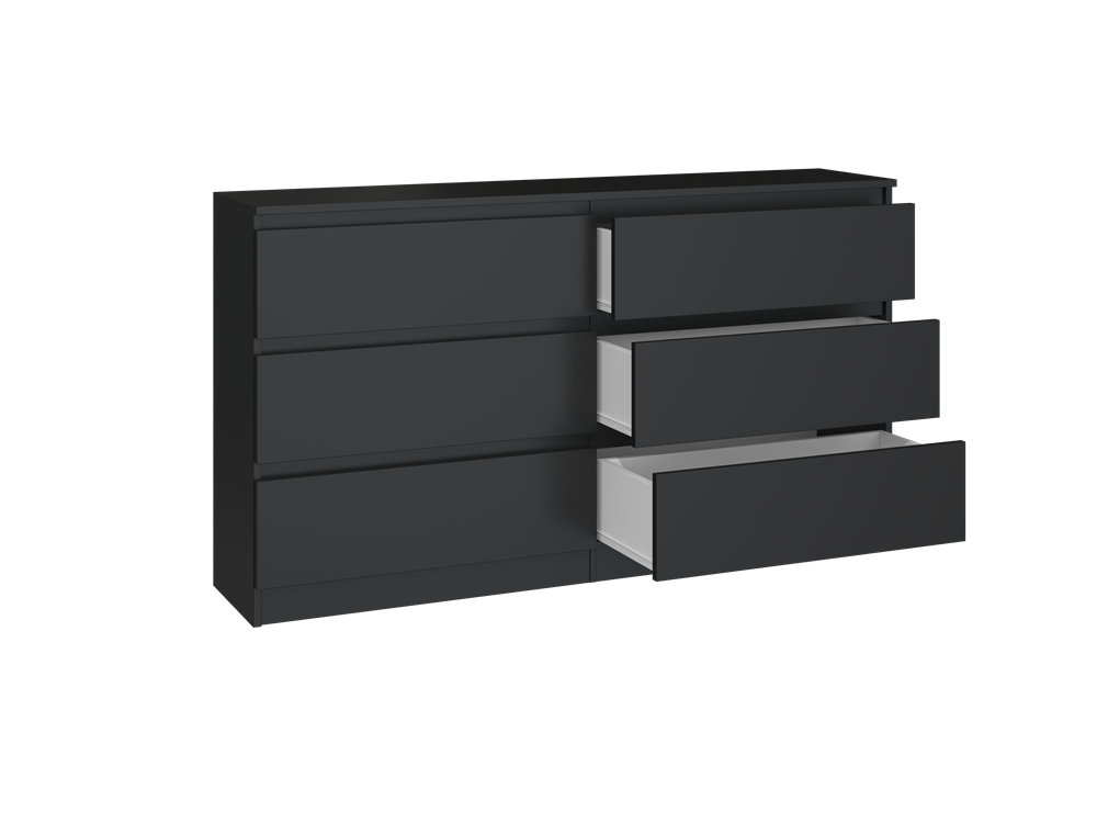 Kommode Malwa M6/140 SCHWARZ – Produktabbildung 2