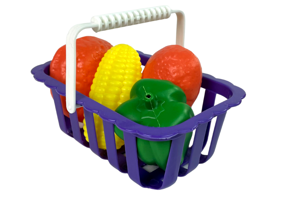 LEAN Toys Kinder-Steuerkassen-Rechner-Gemüsekorb – Produktabbildung 3
