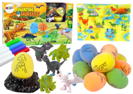 LEAN Toys DIY-Eiermalerei-Dinosaurier-Bausatz