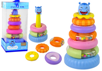 LEAN Toys Lernpyramide Farbige Ränder