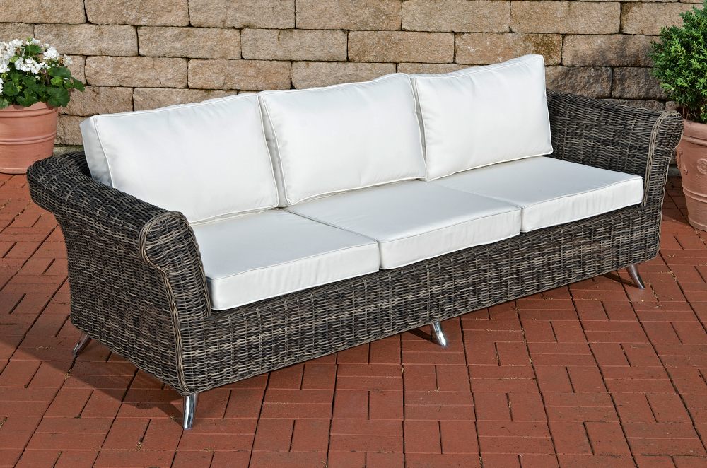 CLP 3er Sofa Vivari Cremeweiß