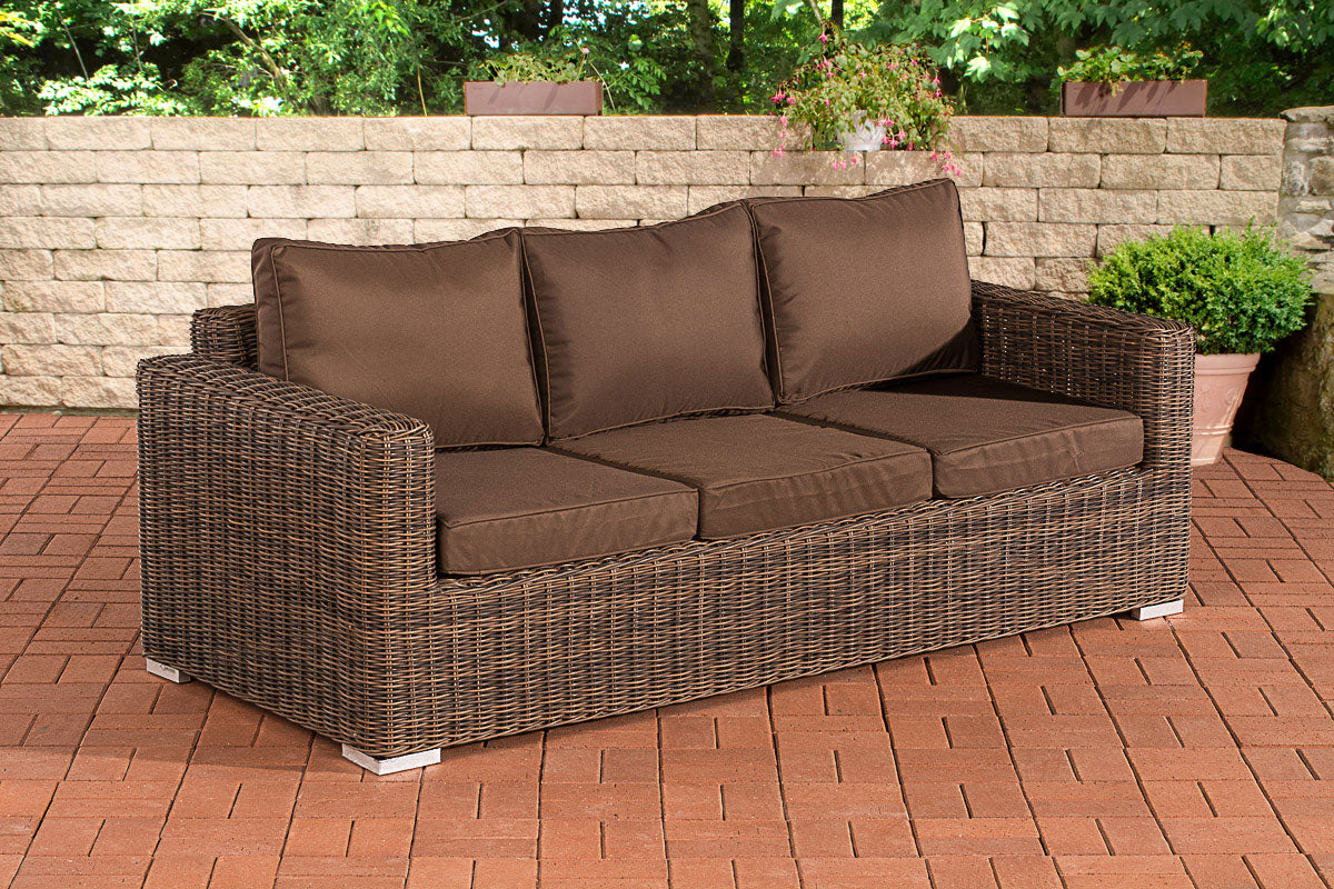 CLP 3er-Sofa Bilbao / Madeira Terrabraun