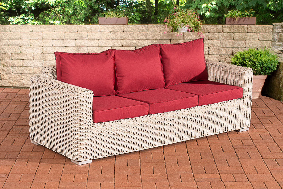 CLP 3er-Sofa Bilbao / Madeira Rubinrot – Produktabbildung 9