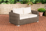 CLP 2er-Sofa Bilbao / Madeira Cremeweiss