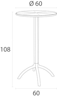 CLP Stehtisch Octopus – Produktabbildung 2
