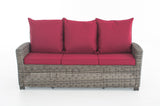 CLP Sofa 3er Fisolo Rubinrot 5mm – Produktabbildung 7