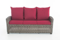 CLP Sofa 3er Fisolo Rubinrot 5mm – Produktabbildung 7