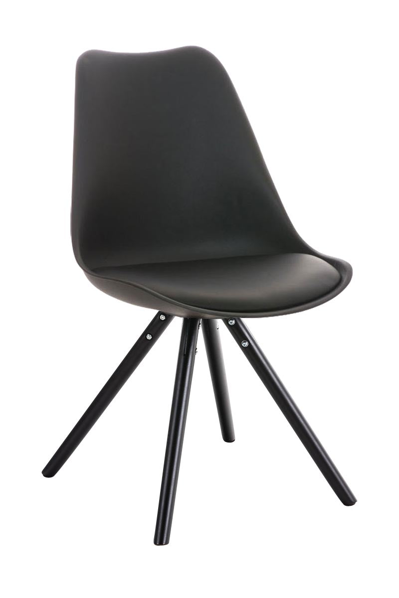 CLP Stuhl Pegleg Rund schwarz