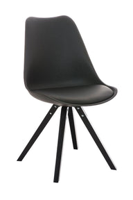 CLP Stuhl Pegleg Square schwarz