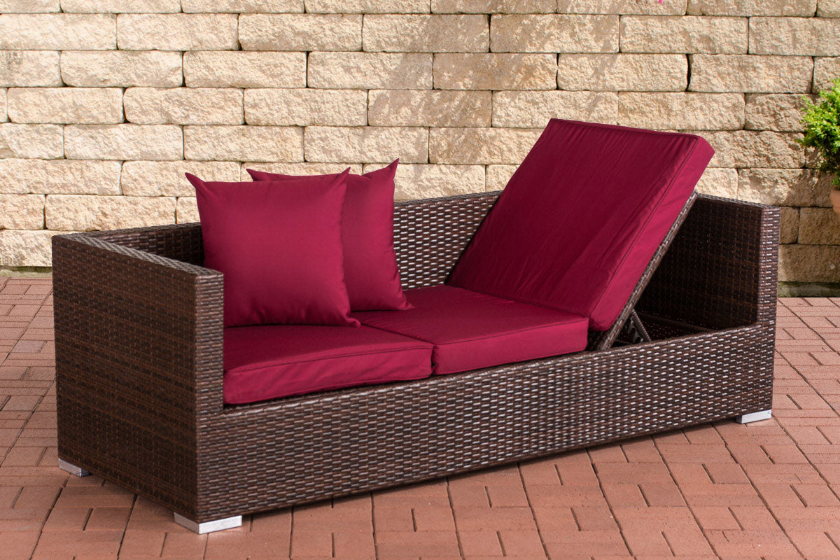 CLP Lounge-Sofa Solano rubinrot – Produktabbildung 9