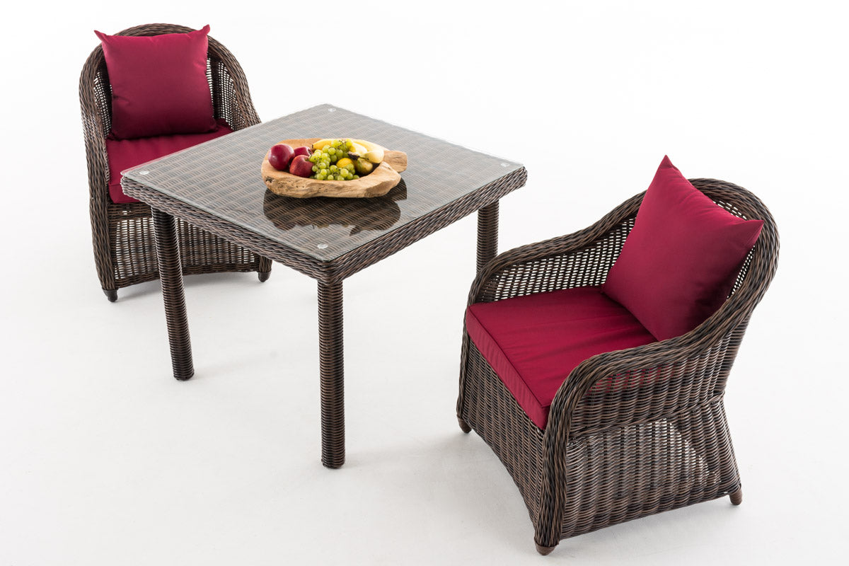 CLP Sitzgruppe San Juan K100 Rubinrot – Produktabbildung 2