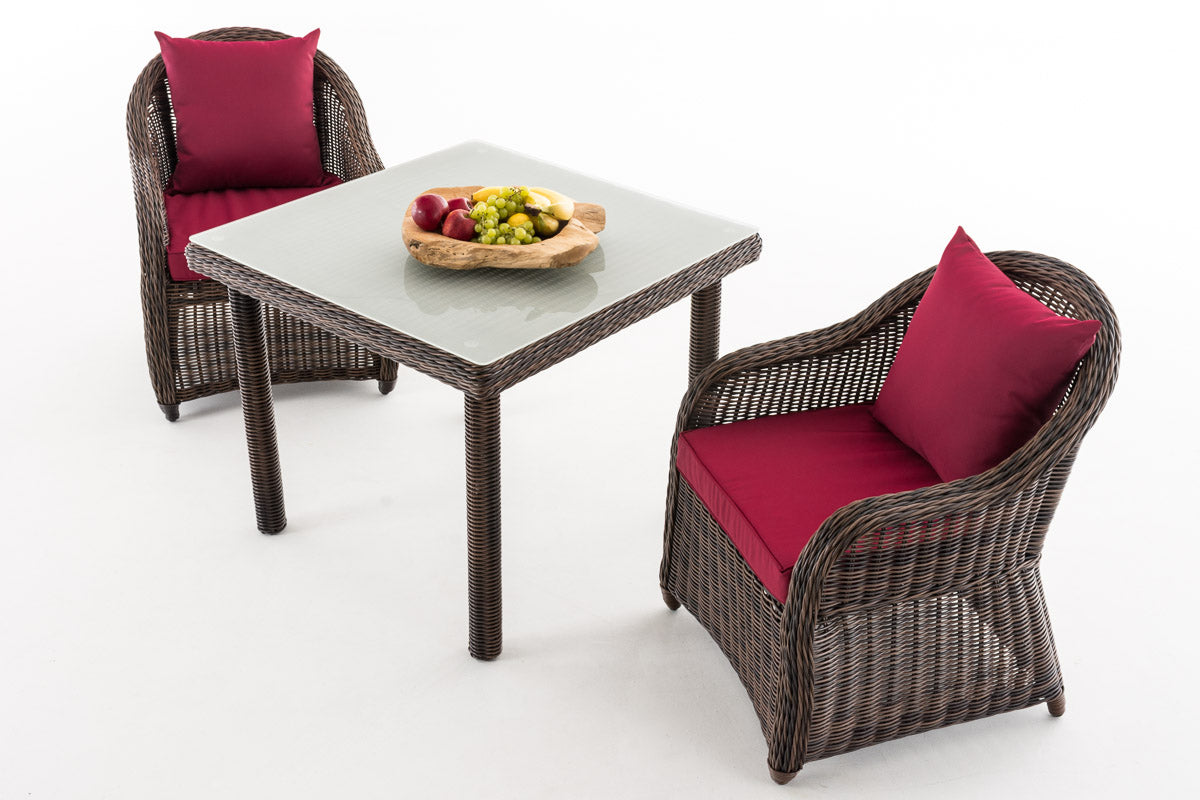 CLP Sitzgruppe San Juan M90 Rubinrot – Produktabbildung 2