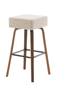Barhocker Luca Stoff walnuss
