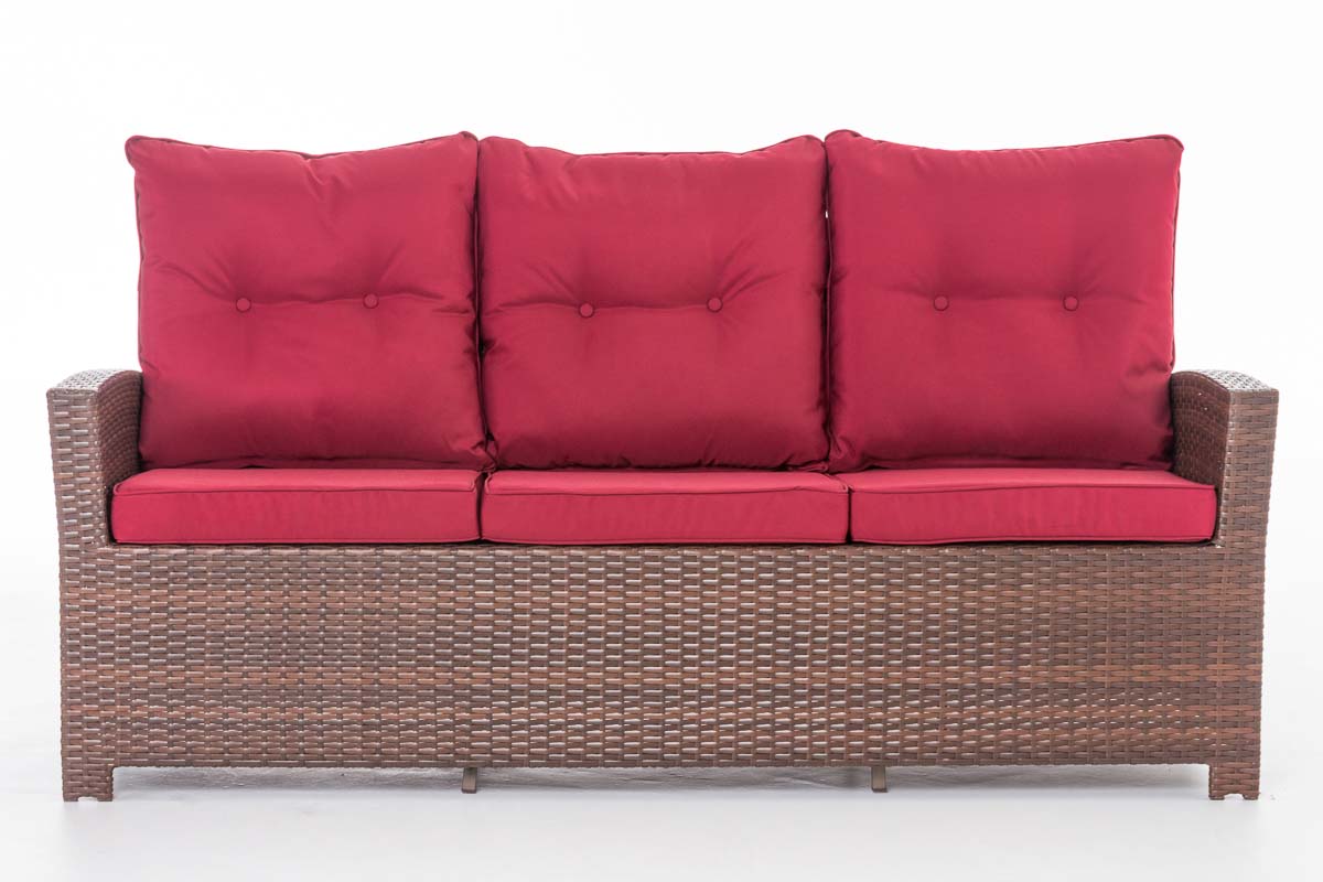 CLP Sofa 3er Fisolo rubinrot – Produktabbildung 8