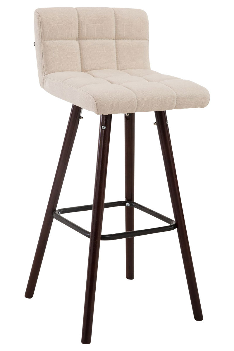 CLP Barhocker Lincoln V2 Stoff Walnuss – Produktabbildung 4