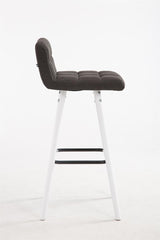 Barhocker Lincoln V2 Stoff Weiß
