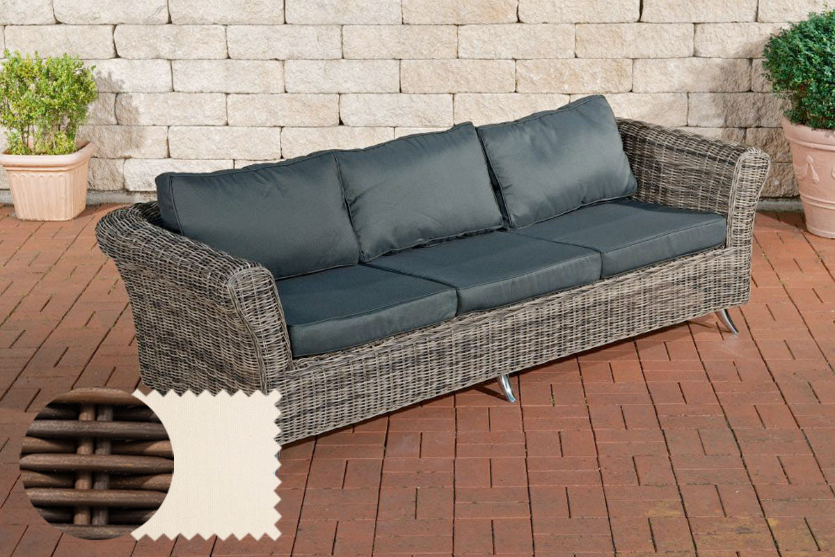 CLP 3er Sofa Vivari Cremeweiß – Produktabbildung 5