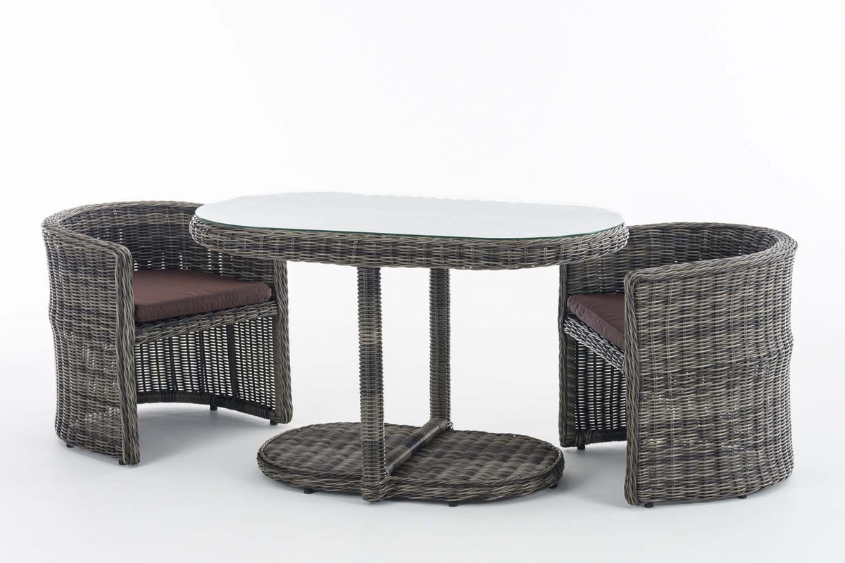 CLP Sitzgruppe Bayamo Rundrattan Terrabraun – Produktabbildung 7