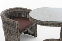 CLP Sitzgruppe Bayamo Rundrattan Terrabraun – Produktabbildung 8