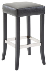 Barhocker Venta Kunstleder Schwarz