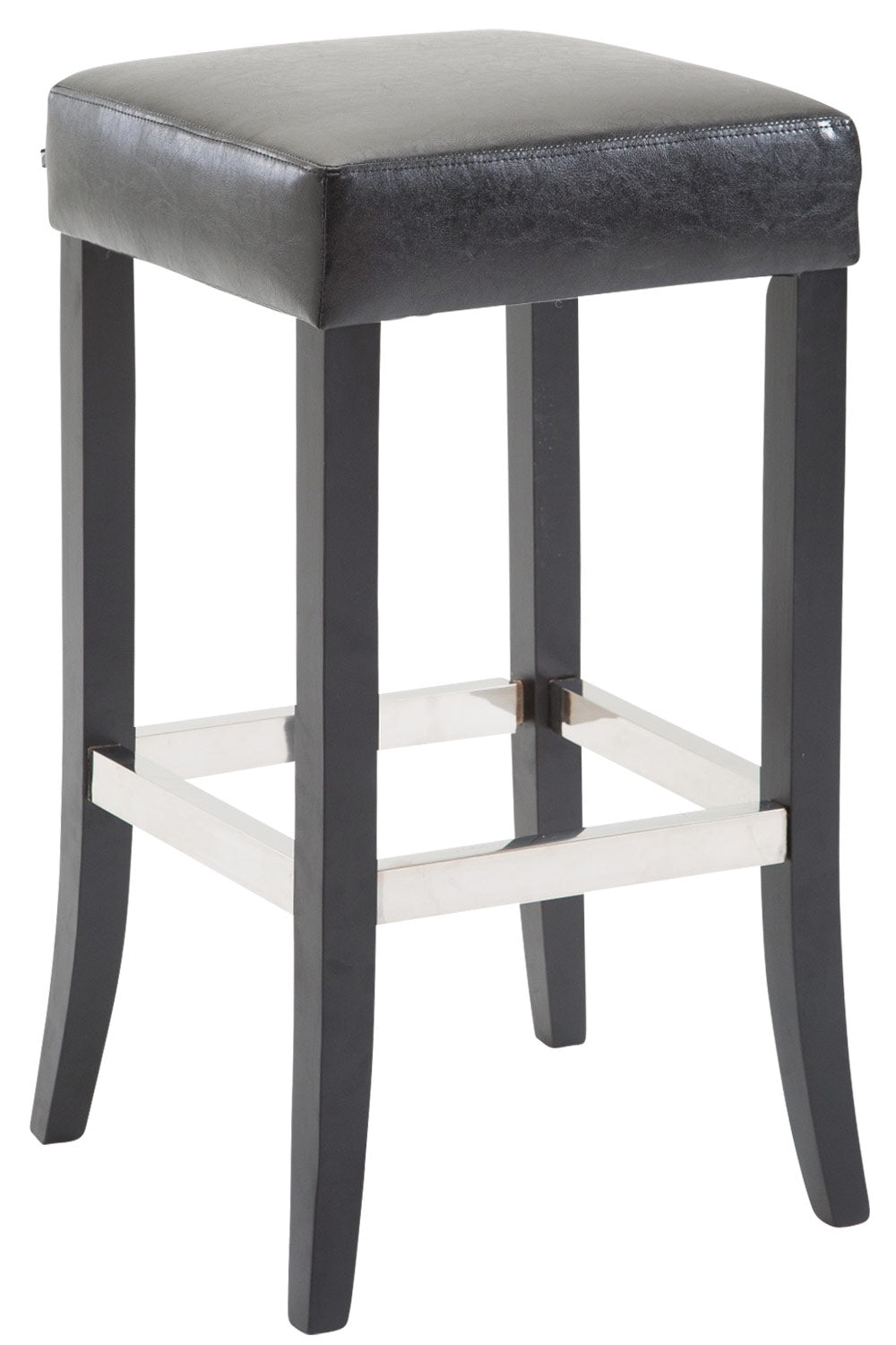 Barhocker Venta Kunstleder Schwarz