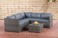 CLP Ecksofa-Garnitur Liberi 5mm Eisengrau