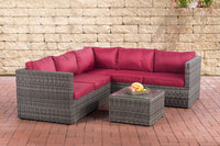CLP Ecksofa-Garnitur Liberi 5mm Rubinrot