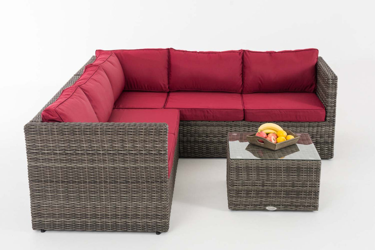 CLP Ecksofa-Garnitur Liberi 5mm Rubinrot – Produktabbildung 2