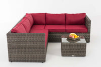 CLP Ecksofa-Garnitur Liberi 5mm Rubinrot – Produktabbildung 2