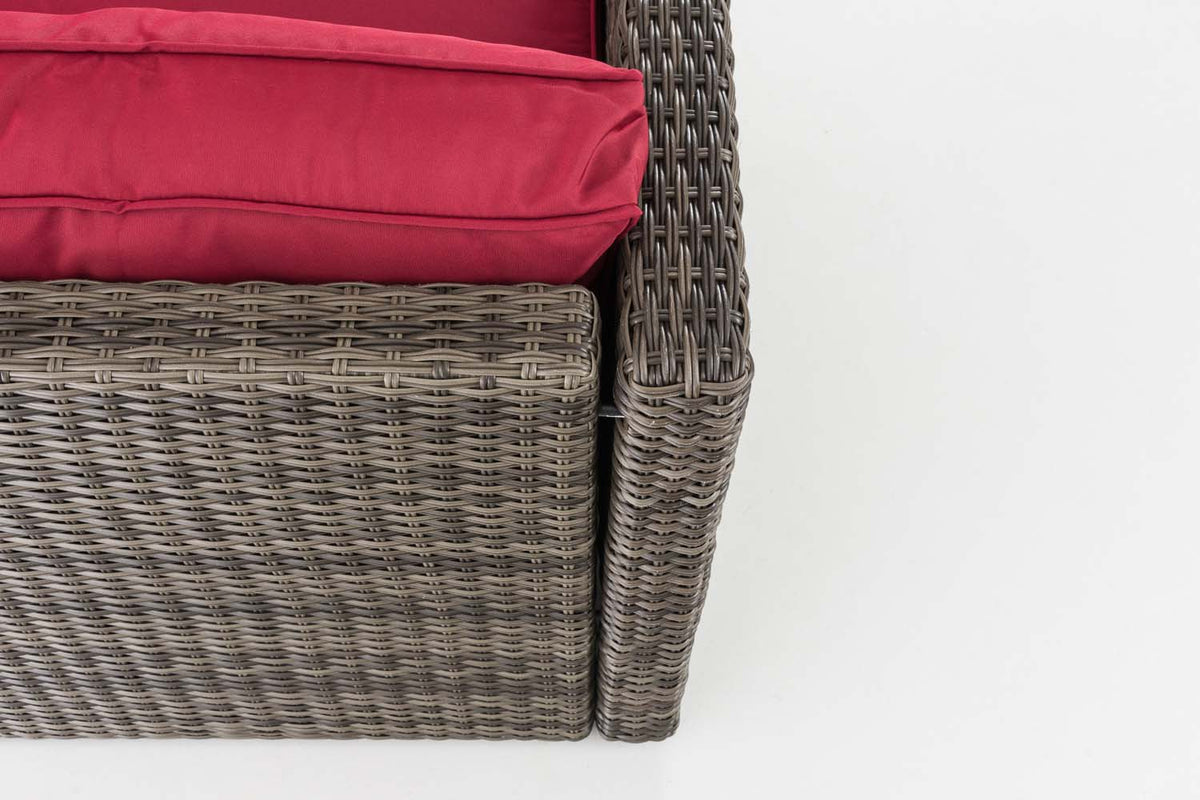 CLP Ecksofa-Garnitur Liberi 5mm Rubinrot – Produktabbildung 5