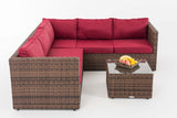 CLP Ecksofa-Garnitur Liberi 5mm Rubinrot – Produktabbildung 10
