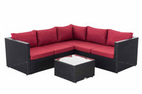 CLP Ecksofa-Garnitur Liberi Rubinrot – Produktabbildung 10