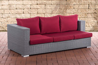 CLP 3er Sofa Provence rubinrot – Produktabbildung 8