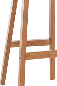 CLP 2er Set Barhocker Taunus Kunstleder walnuss – Produktabbildung 5