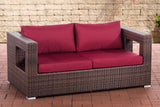 CLP 2er Sofa Honolulu rubinrot