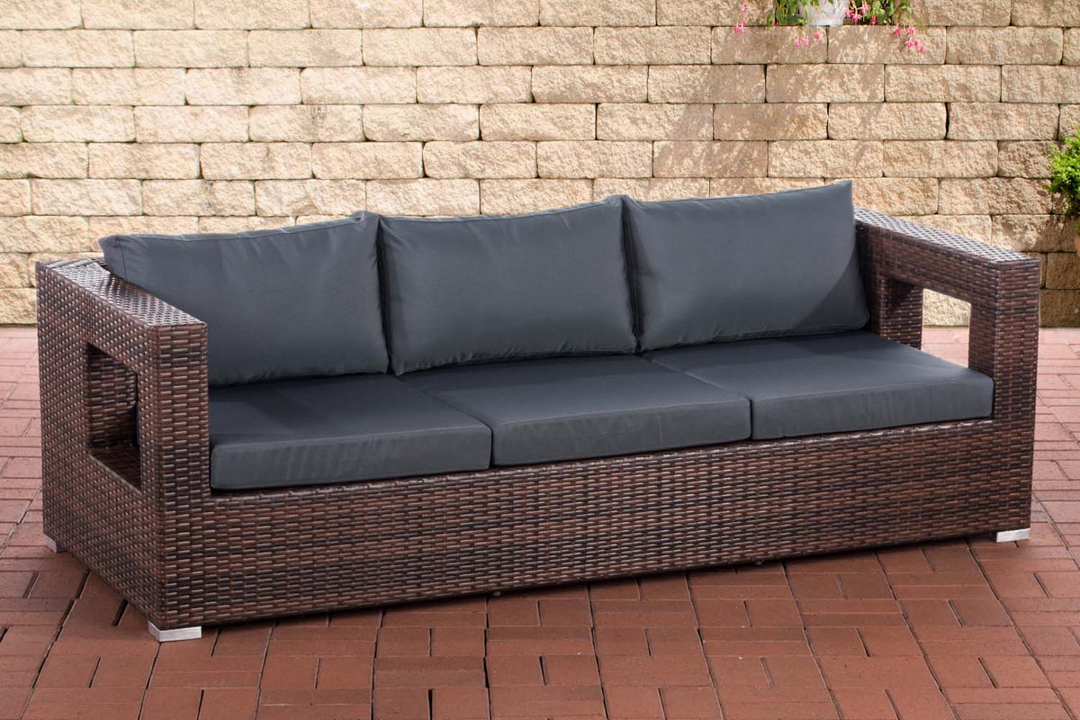 CLP 3er Sofa Honolulu eisengrau