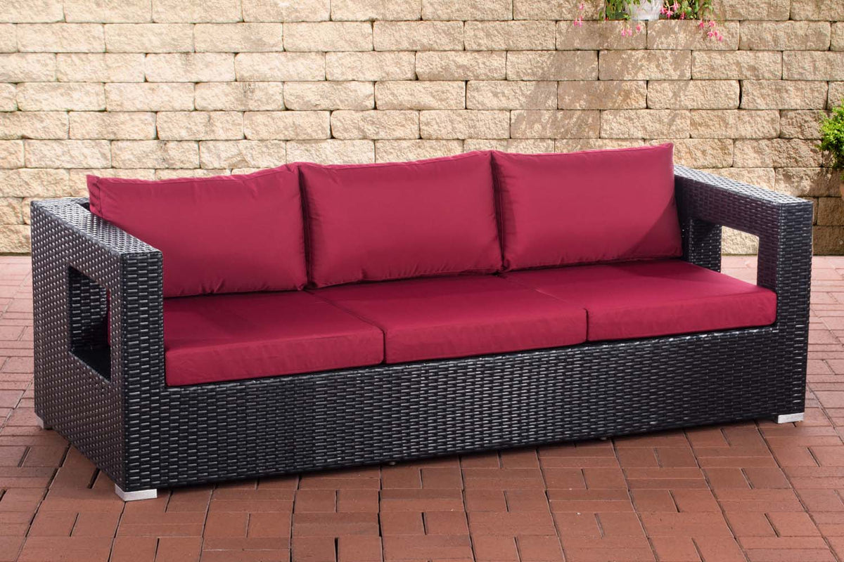 CLP 3er Sofa Honolulu rubinrot – Produktabbildung 6