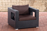 CLP Polyrattan Garten Sessel Honolulu terrabraun – Produktabbildung 6