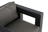 CLP Polyrattan Garten Sessel Honolulu anthrazit – Produktabbildung 9