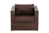 CLP Polyrattan Garten Sessel Honolulu terrabraun – Produktabbildung 2