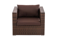 CLP Polyrattan Garten Sessel Honolulu terrabraun – Produktabbildung 2